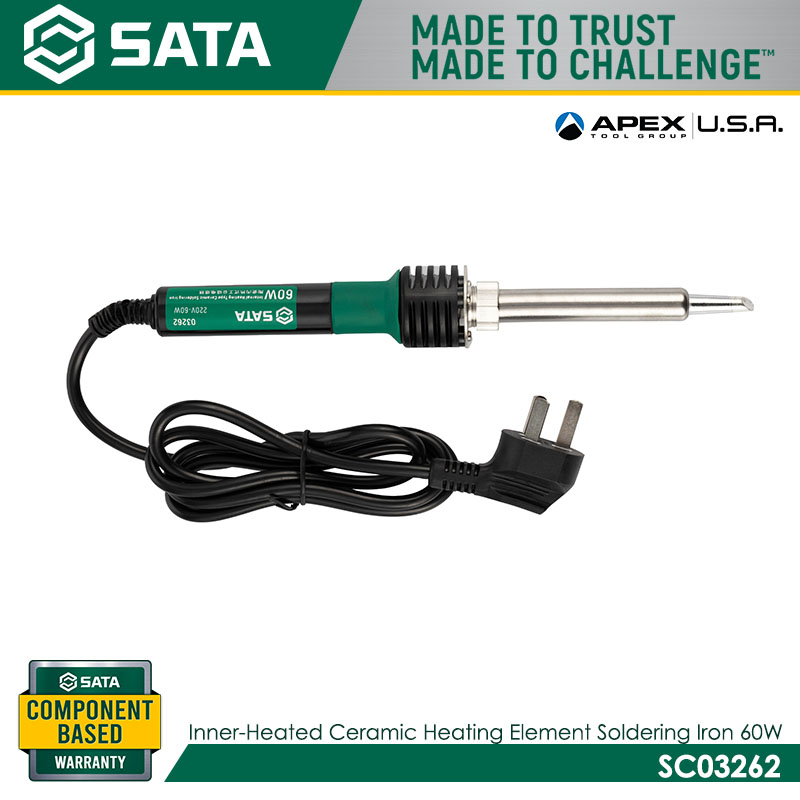 SATA SC03262 Inner-Heated Ceramic Heating Element Soldering Iron 60W
