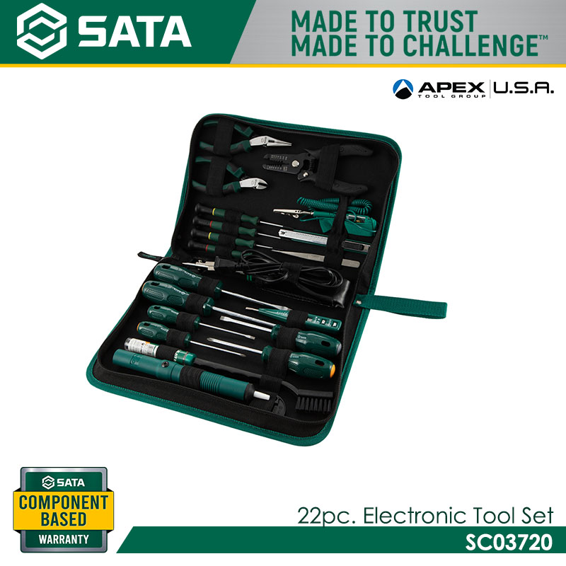 SATA SC03720 22Pc. Electronic Tool Set