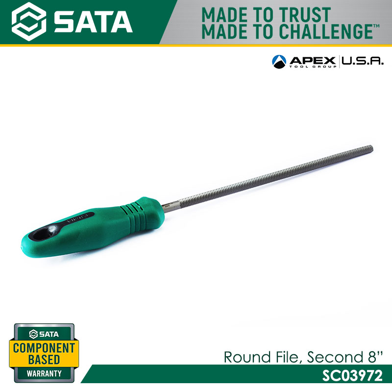 SATA SC03972 Round Second Cut File 8"