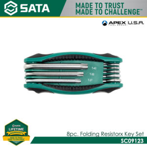 SATA SC09123 8pc. Folding Resistorx Key Set