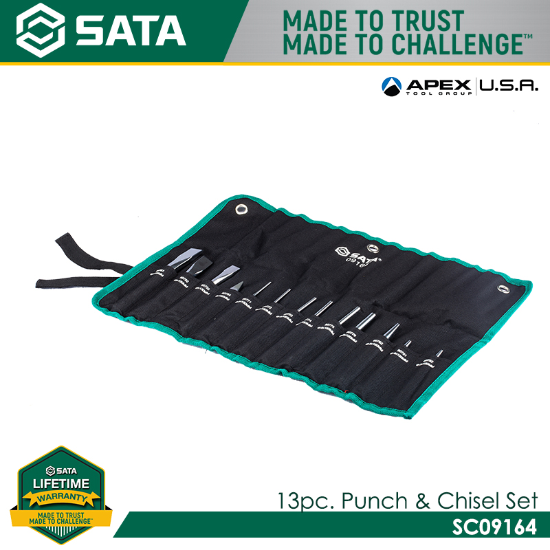 SATA SC09164 13Pc. Punch & Chisel Set