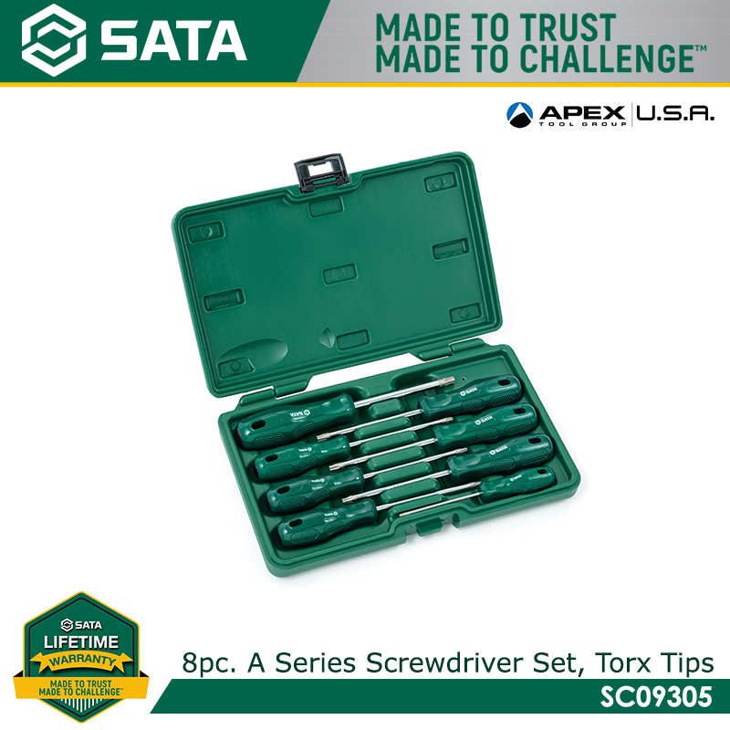 SATA SC09305 8Pc. A Series Screwdriver Set, Torx Tips