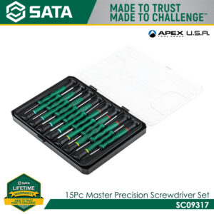 SATA SC09317 15pc Master Precision Screwdriver Set