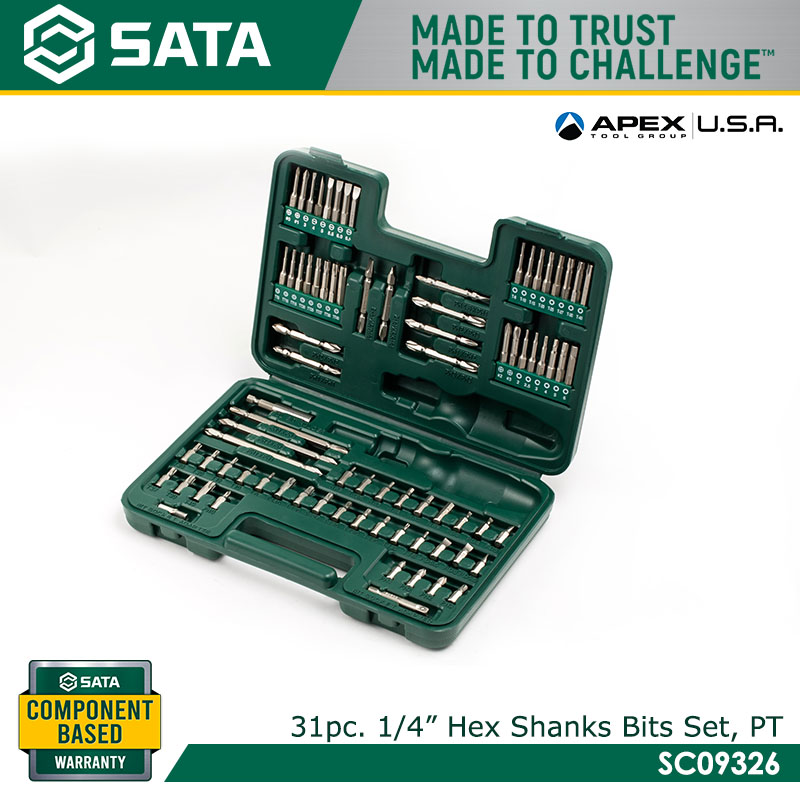 SATA SC09326 80Pc. 1/4" Hex Shank Bits Set