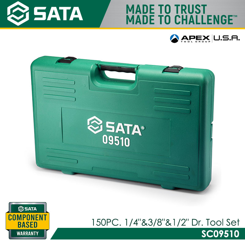 SATA SC09510 150pc. 1/4"&3/8"&1/2" Dr. Tool Set - Image 2