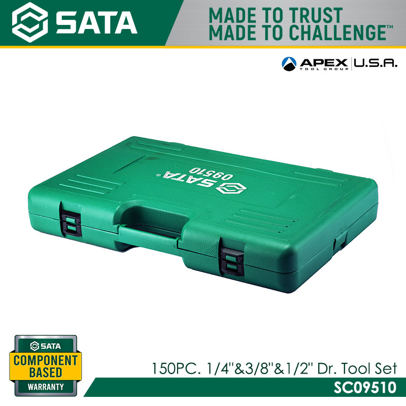 SATA SC09510 150pc. 1/4"&3/8"&1/2" Dr. Tool Set - Image 4