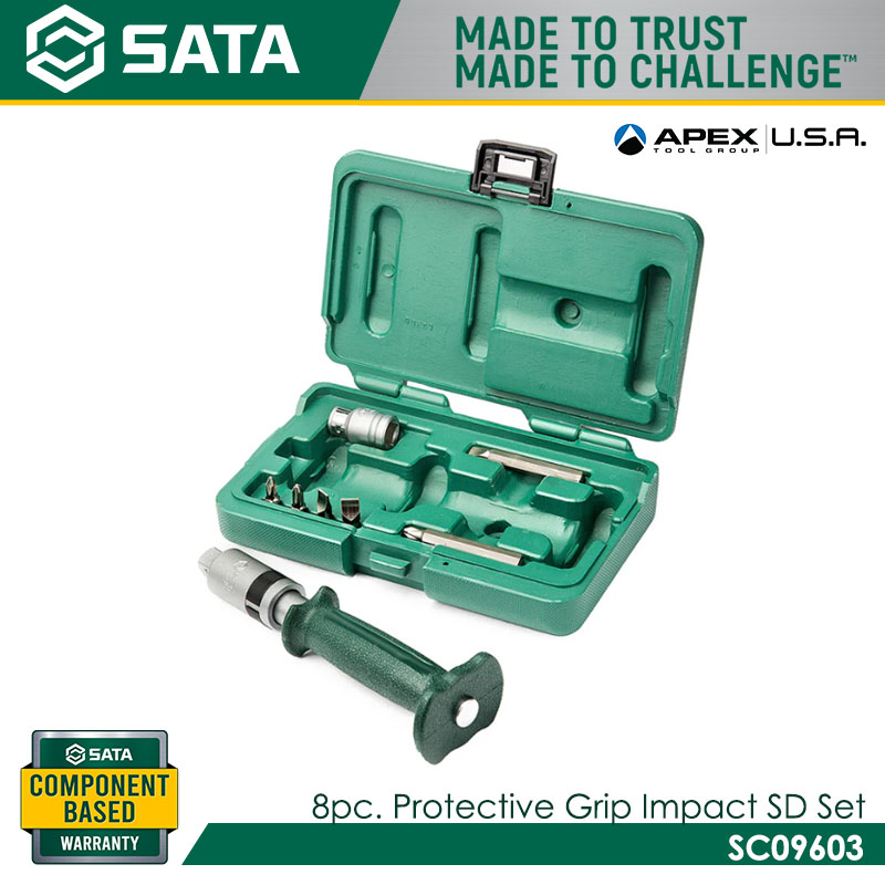 SATA SC09603 8pc. Protective Grip Impact Driver Set