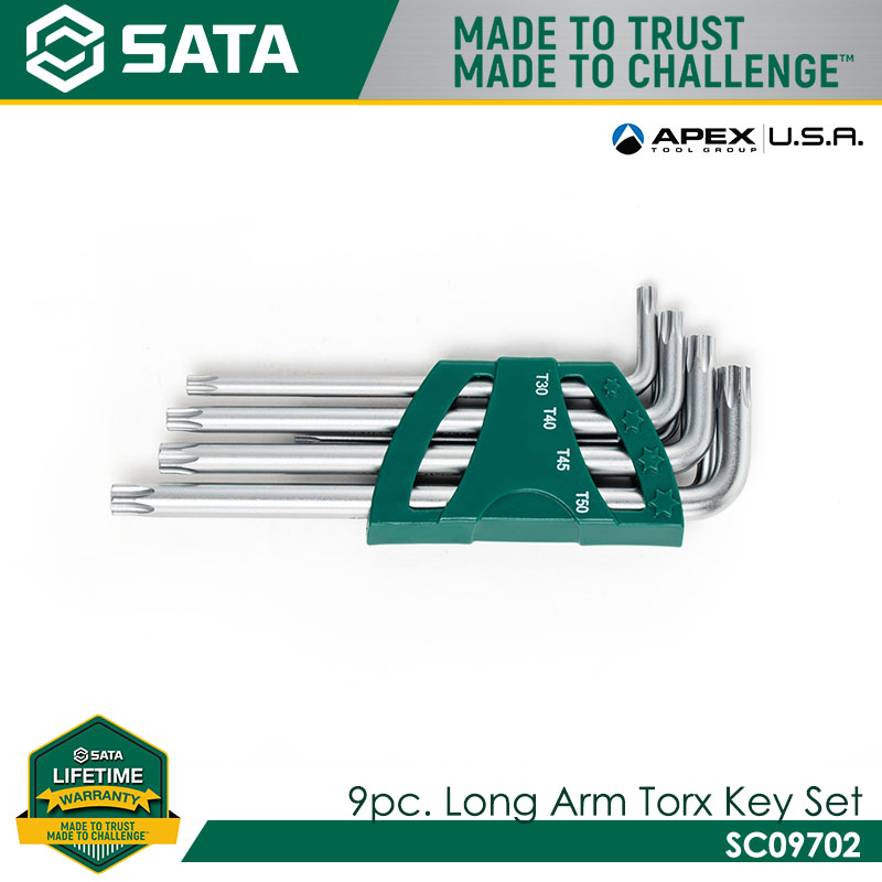 SATA SC09702 9pc. Long Arm Torx Key Set - Image 2