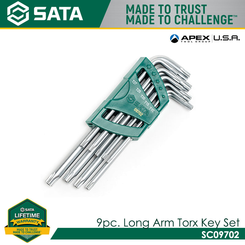SATA SC09702 9pc. Long Arm Torx Key Set - Image 3