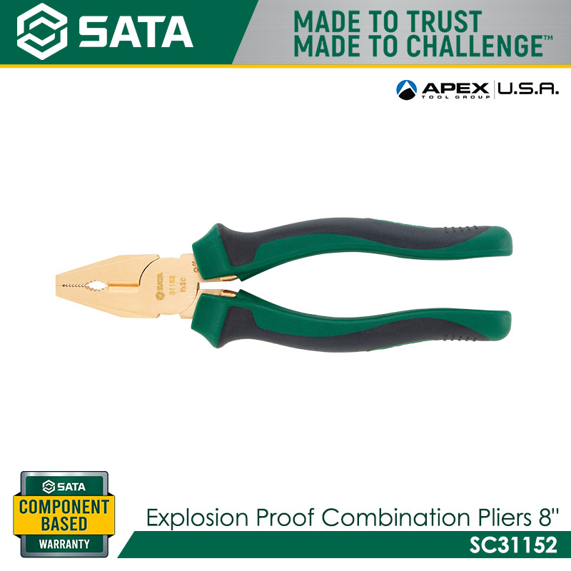 SATA SC31152 Explosion Proof Combination Pliers 8"