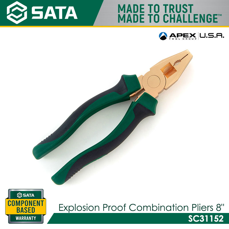 SATA SC31152 Explosion Proof Combination Pliers 8" - Image 2