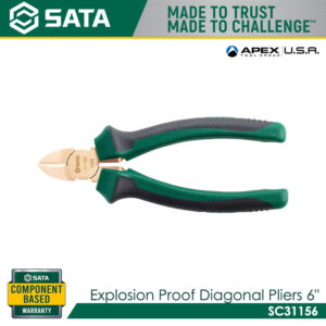 SATA SC31156 Explosion-Proof Diagonal Pliers 6"