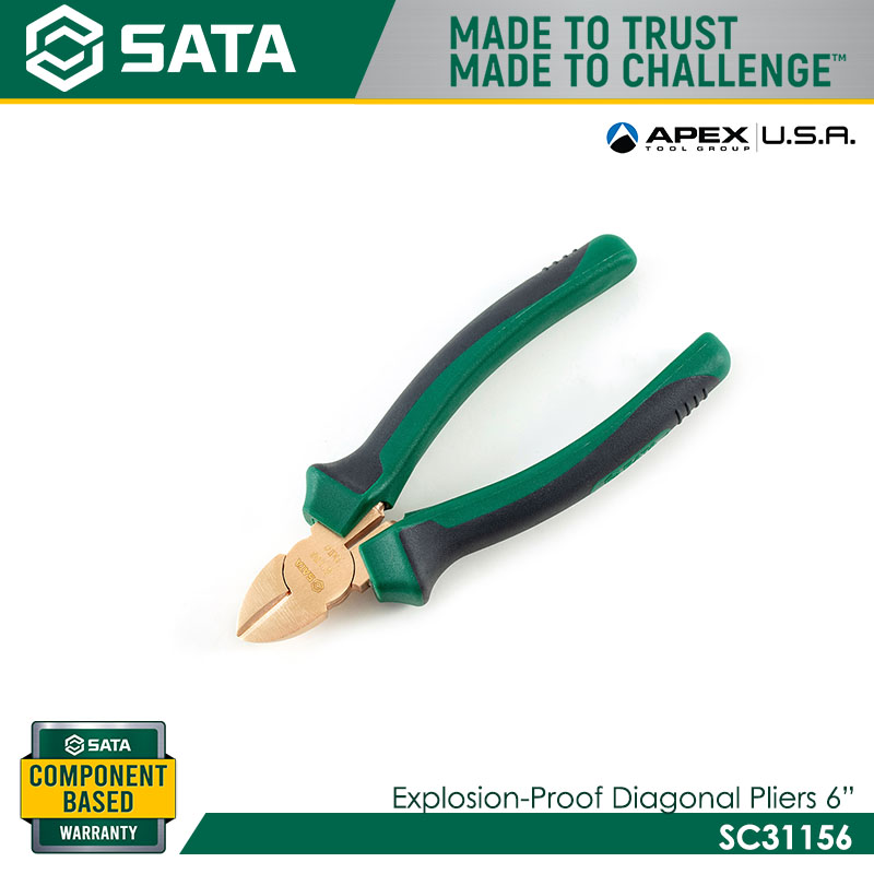 SATA SC31156 Explosion-Proof Diagonal Pliers 6"