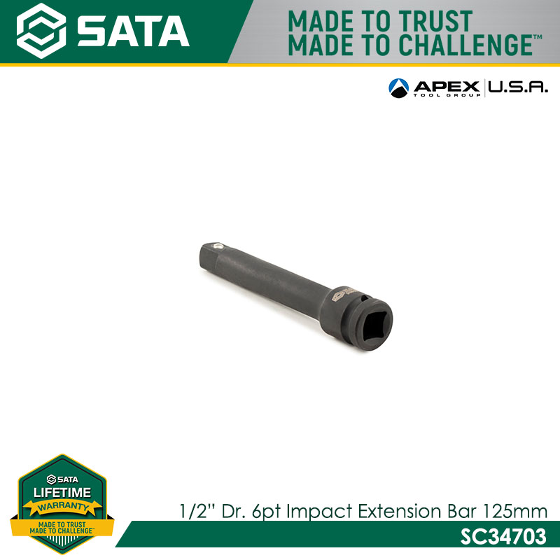 SATA 1/2" Dr. Impact Extension Bar