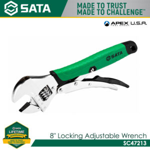 SATA SC47213 8" Locking Adjustable Wrench