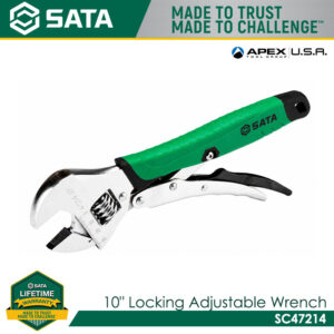 SATA SC47214 10" Locking Adjustable Wrench