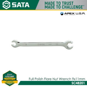 SATA Full Polish Flare Nut Wrench