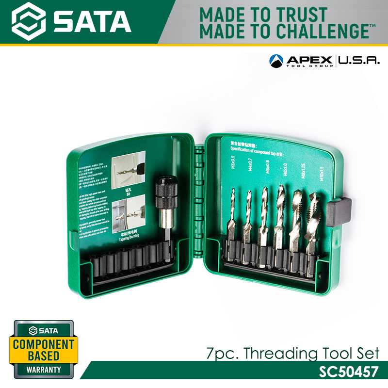 SATA SC50457 7Pc. Threading Tool Set