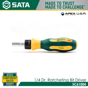 SATA SC61004 1/4 Dr. Ratcheting Bit Driver