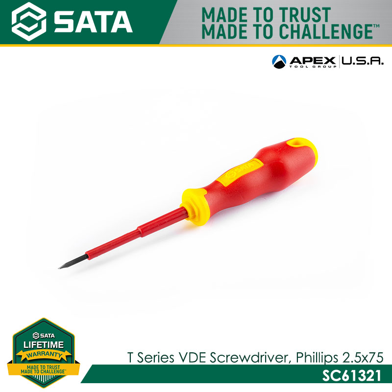 SATA T-Series VDE Screwdriver, Phillips