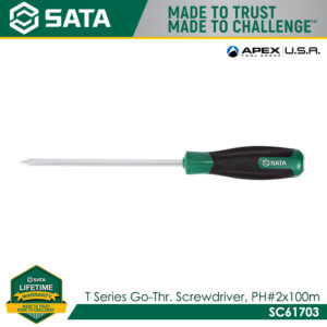 SATA T-Series Go-Thr. Screwdriver, Phillips