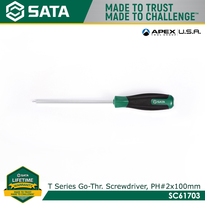 SATA T-Series Go-Through Screwdriver, Phillips