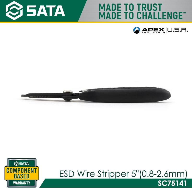 SATA SC75141 ESD Wire Stripper 5" 0.8-2.6mm - Image 2