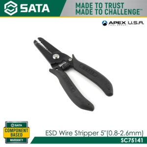 SATA SC75141 ESD Wire Stripper 5" 0.8-2.6mm