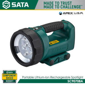 SATA SC90708A Portable Lithium-Ion Rechargeable Spotlight