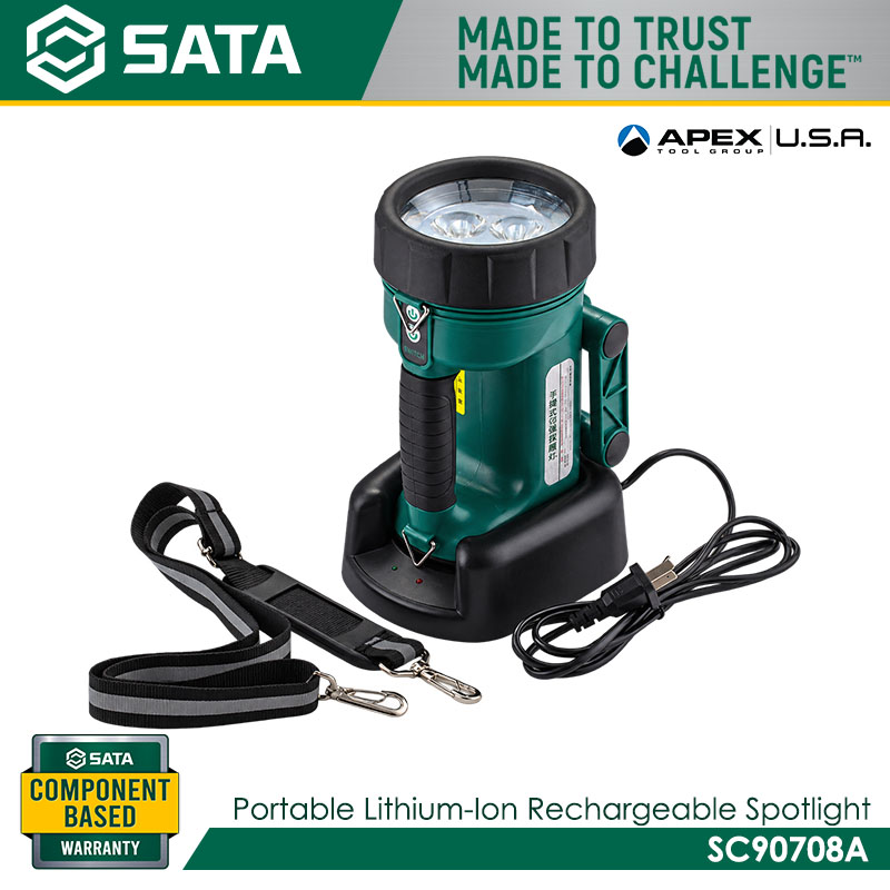SATA SC90708A Portable Lithium-Ion Rechargeable Spotlight - Image 2