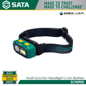 SATA SC90902 Multi-function Headlight Li-ion Battery
