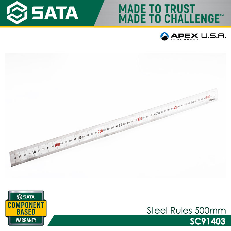 SATA SC91403 Steel Rules 500mm