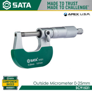 SATA SC91531 Outside Micrometer 0-25mm