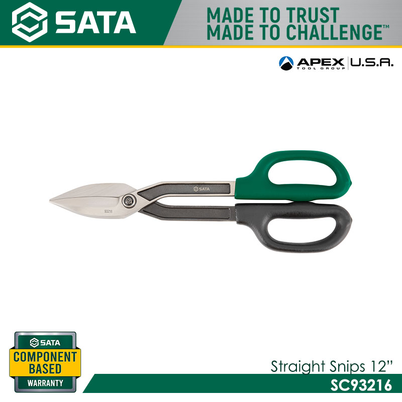 SATA SC93216 Straight Snips 12"