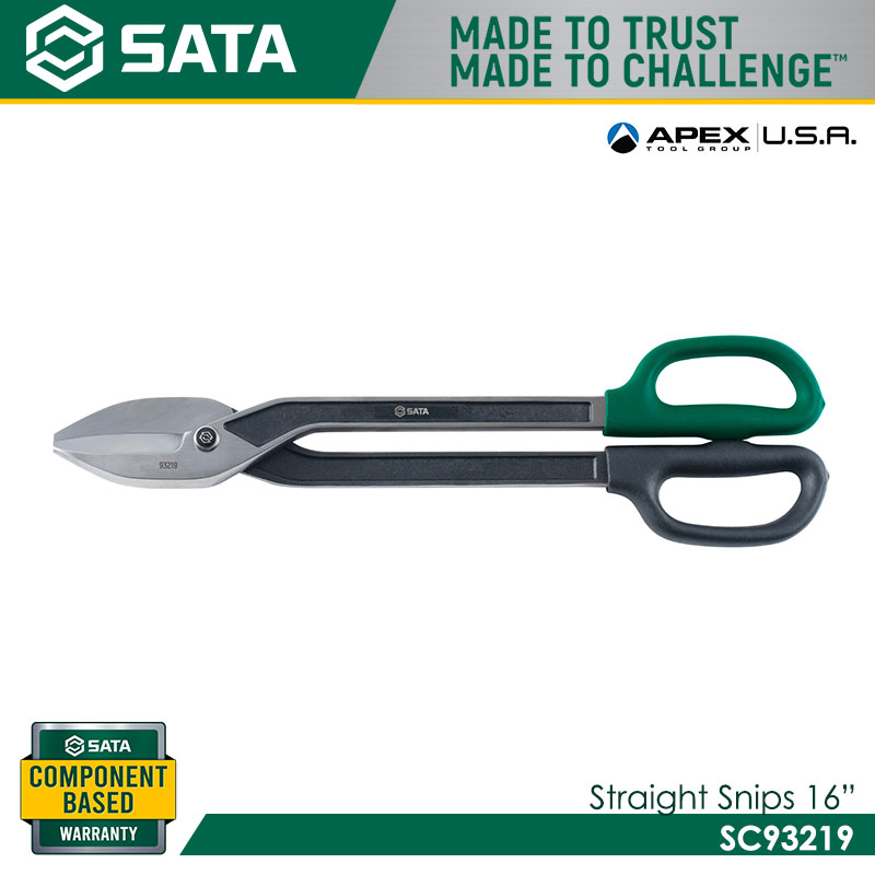 SATA SC93219 Straight Snips 16"