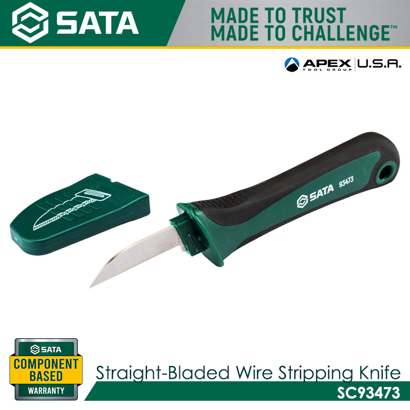 SATA SC93473 Wire Stripping Knife, Straight Blades