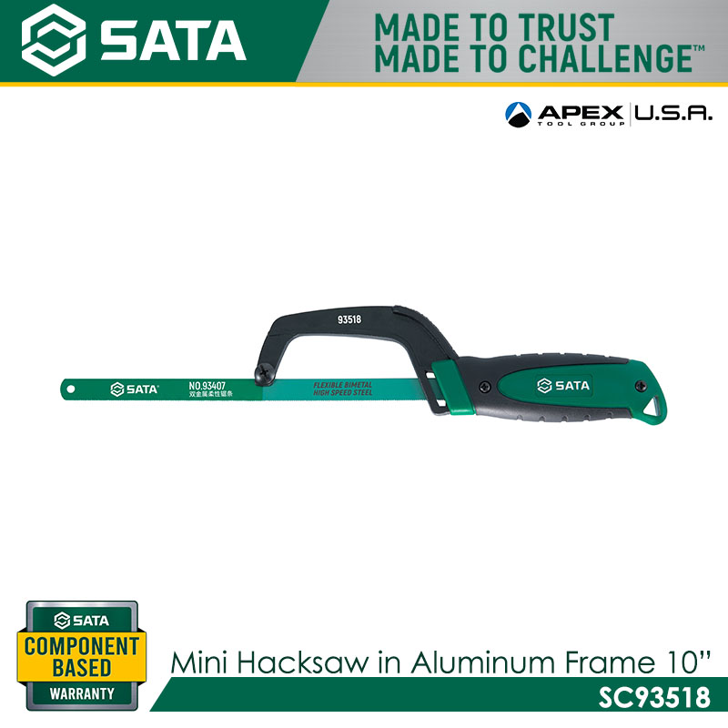 SATA SC93518 Mini Hacksaw in Aluminum Frame 10"
