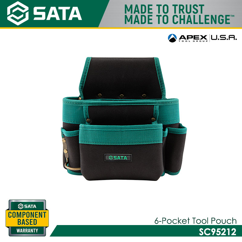 SATA SC95212 6-Pocket Tool Pouch
