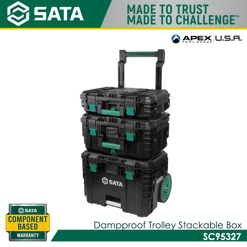 SATA SC95327 Dampproof Trolley Stackable Box (3Boxes)