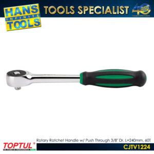 TOPTUL CJTV1224 Rotary Ratchet Handle w/ Push Through