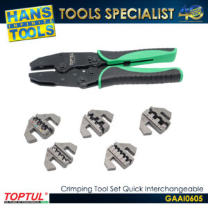 TOPTUL GAAI0605 Crimping Tool Set Quick Interchangeable