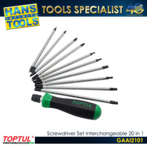 TOPTUL GAAI2101 Screwdriver Set Interchangeable 20 in 1