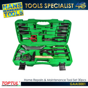 TOPTUL GAAI3001 Home Repairs & Maintenance Tool Set 30pcs