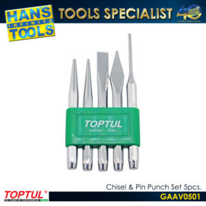 TOPTUL GAAV0501 Chisel & Pin Punch Set 5pcs.