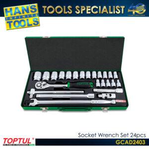 TOPTUL GCAD2403 Socket Wrench Set 24pcs