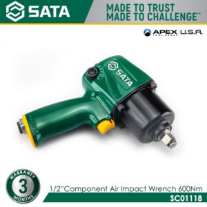 SATA SC01118 1/2" Air Impact Wrench 600Nm