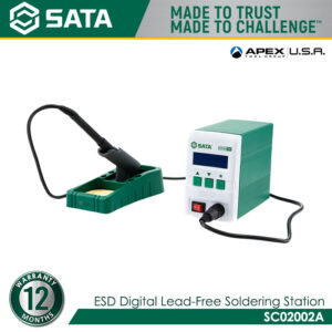 SATA SC02002A ESD Digital Lead-Free Soldering Station 90W