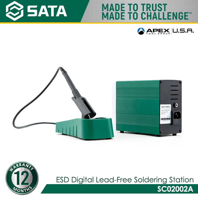 SATA SC02002A ESD Digital Lead-Free Soldering Station 90W - Image 3