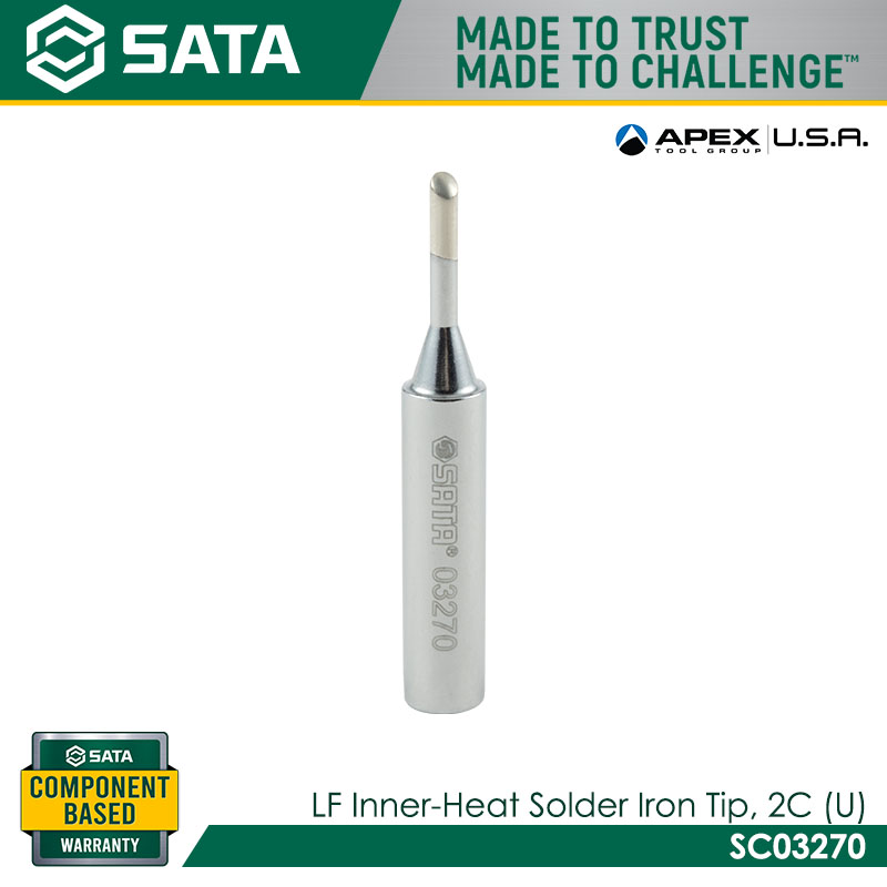SATA SC03270 LF Inner-Heat Solder Iron Tip, 2C (U) - Image 2
