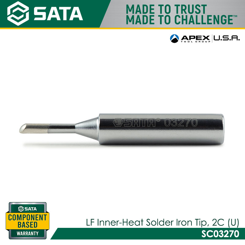 SATA SC03270 LF Inner-Heat Solder Iron Tip, 2C (U) - Image 3